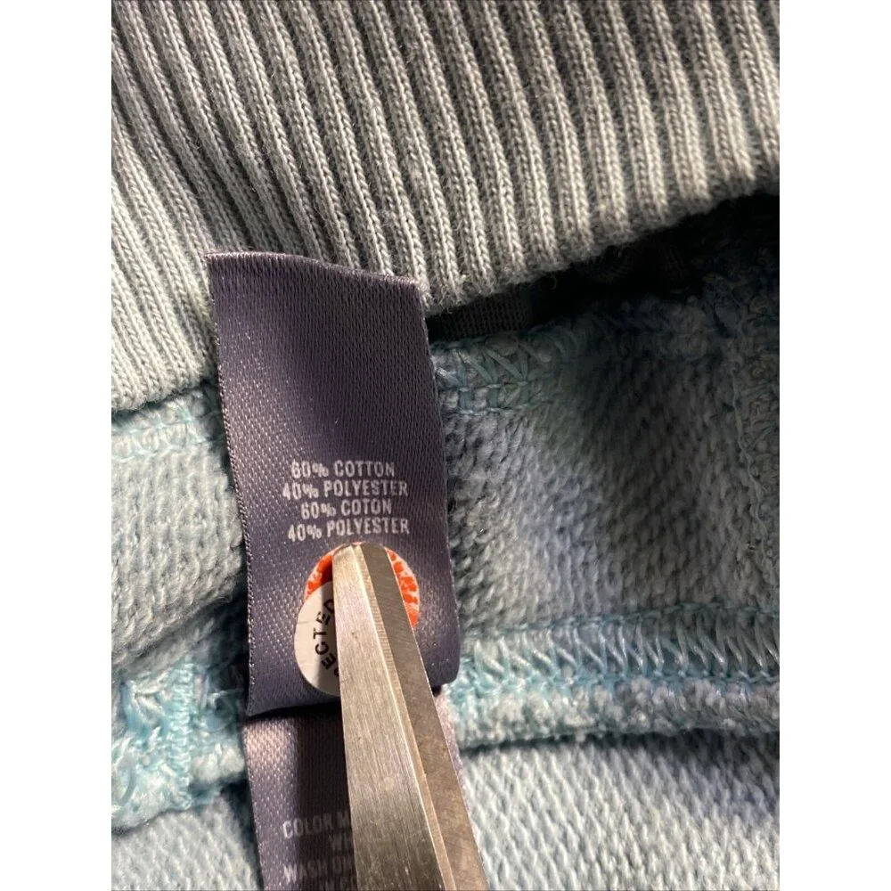Aerie Sz S Oversized Pale Blue Sweatshirt Turtleneck Boxy Long Pockets Cozy